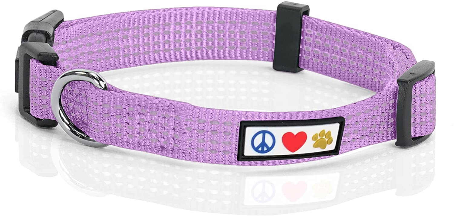 Pawtitas Reflective Thread (Stitched) Dog Collars for chihuahua puppies